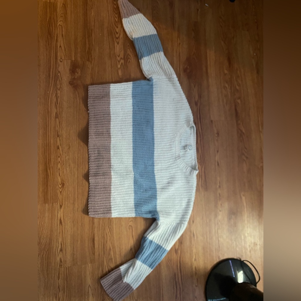 Blue Rain Multicolor Striped Sweater